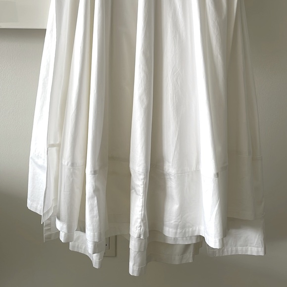 SALE! CO White Cotton Flared Shirtdress - Picture 10 of 16